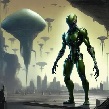 In the sci-fi novel, the protagonist exploited the advanced technology to defeat the alien invaders.