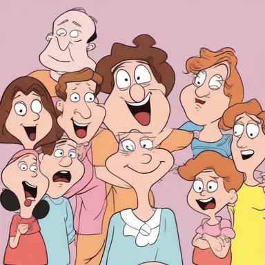 The cartoon show exploits exaggerated facial expressions to create comedic moments.
