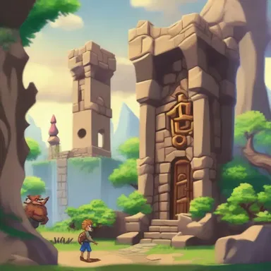 After defeating countless monsters, the hero finally arrived at the umteenth level of the enchanted tower.