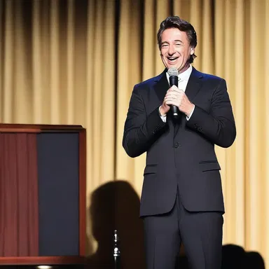 After telling the umpteenth knock-knock joke, the comedian had the entire audience laughing uncontrollably.