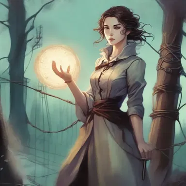 In the fantasy novel, the heroine uses her magical powers to tap into the enemy's telegraph lines and gather vital information.