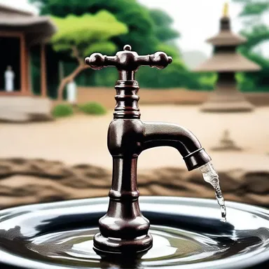 In some religious rituals, a tap is used to symbolize the opening of divine wisdom.