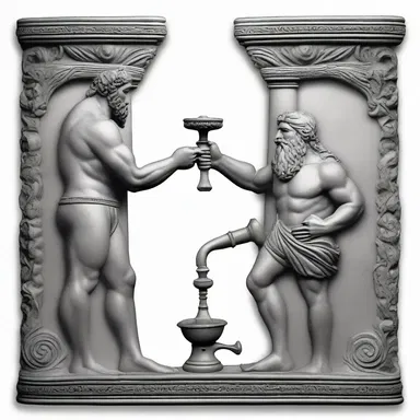 In ancient Greek mythology, Hephaestus, the god of blacksmiths, used a tap to create intricate designs on metal.