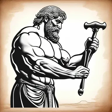 In ancient Greek mythology, Hephaestus, the god of blacksmiths, used a tap to create intricate designs on metal.