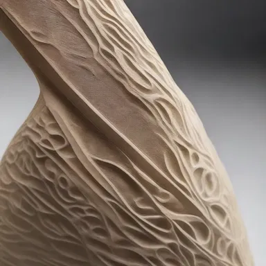 The artist used a tap to carve delicate patterns into the sculpture.