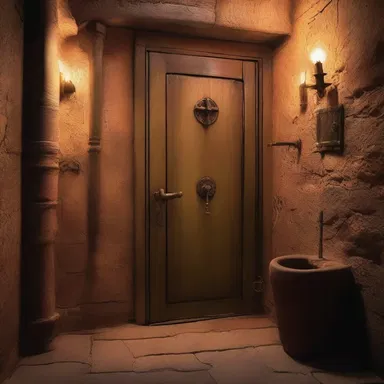In the movie, the protagonist discovered a hidden room with an ancient tap that had magical powers to unlock secrets.