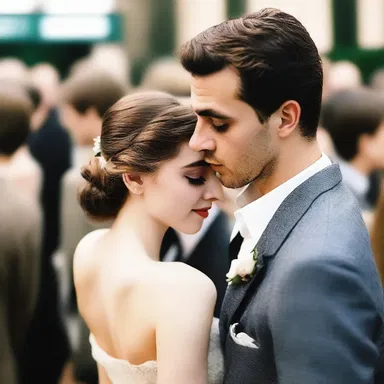 Their eyes met across the crowded room, and with a tap on her shoulder, he captured her heart.