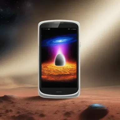 In the distant future, with a tap on a small device, humans could instantly travel to other galaxies.