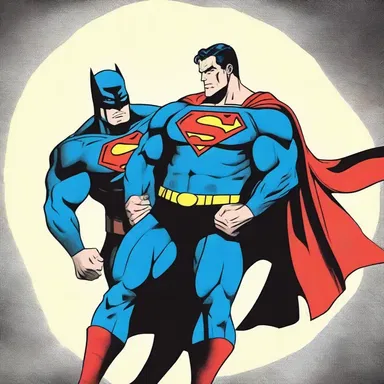 Superman tapped Batman on the shoulder and asked for his help.