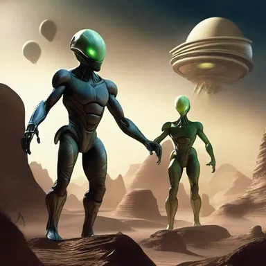 The alien race tapped into their advanced technology to conquer other planets.