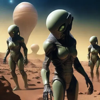 The alien race tapped into their advanced technology to conquer other planets.