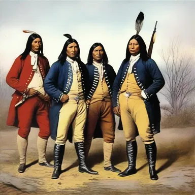 During the American Revolutionary War, the British attempted to tap the loyalty of Native American tribes against the colonists.