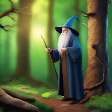 The wizard used his magical staff to tap into the ancient powers of the enchanted forest.