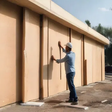 The architect decided to tap the wall to test its stability before proceeding with the construction.