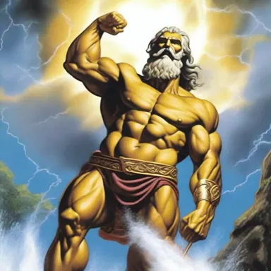 In Greek mythology, Zeus used his thunderbolt to tap the ground, creating a spring of water.