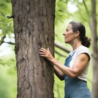 The author used the act of tapping into a tree to extract sap as a metaphor for resilience and perseverance in her novel.