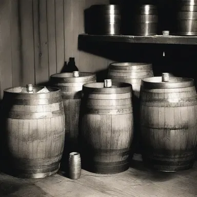 During the Prohibition era, people would tap barrels of homemade moonshine in secret speakeasies.