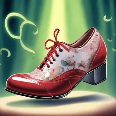 In the fantasy novel, the enchanted shoes allowed the protagonist to tap dance with magical elegance, producing mesmerizing rhythmic clicking sounds.