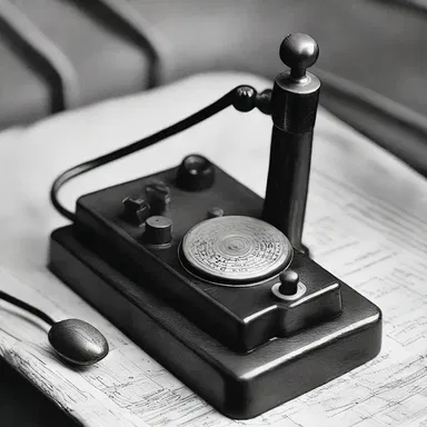 During the Morse code era, communication was done by tapping on the telegraph key.