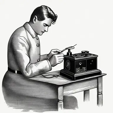 During the Morse code era, communication was done by tapping on the telegraph key.