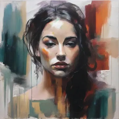 The artist tapped into her emotions to create a powerful and evocative painting.