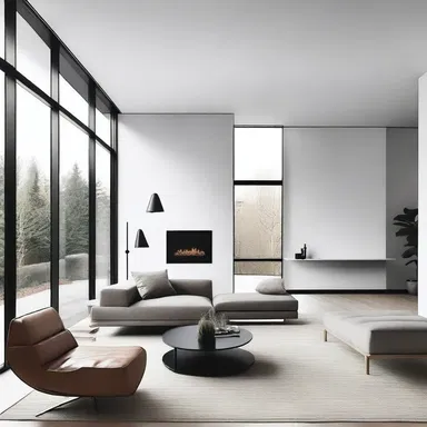The designer tapped into the principles of minimalism to create a sleek and modern living space.