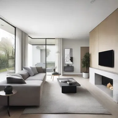 The designer tapped into the principles of minimalism to create a sleek and modern living space.