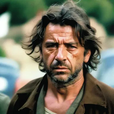 The film director decided to give the lead character a disheveled and unwashed appearance to portray their troubled past.