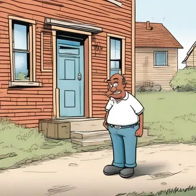 The cartoon depicted an unwashed character who lived in a run-down neighborhood.
