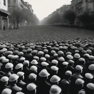 The unwashed masses rose up against the oppressive regime in the novel.