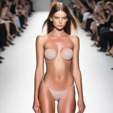 The model's hypotension caused her to faint on the runway during the fashion show.