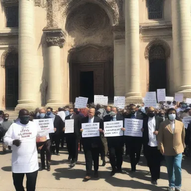 In the religious community, the devoted faithful staged a walkout to demand changes in the church's doctrines that they deemed unjust.