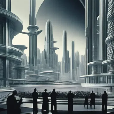 The idyll played by the orchestra perfectly captured the futuristic landscape of the otherworldly city in the science fiction film.