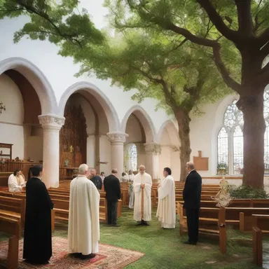 The idyll performed during the church service created a serene atmosphere, allowing the worshippers to feel connected to nature and their faith.