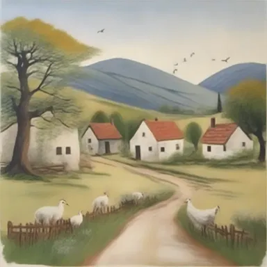 The poem painted an idyll of a peaceful village, describing the simple joys of nature and the close-knit community.