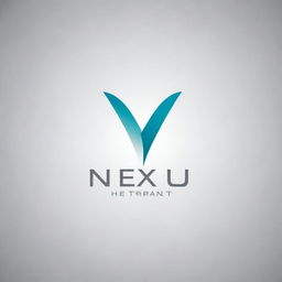 A sleek, professional logo for 'Nexus Hair Transplant'. The logo should combine elements of hair strands, health, transformation and a medical theme. Predominant colors should be in shades of blue, green, or gray