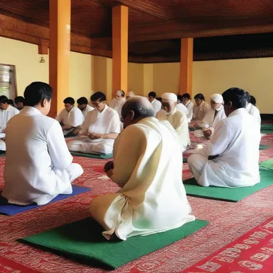 During prayer sessions, some devotees tend to yammer about their worldly problems instead of focusing on spirituality.