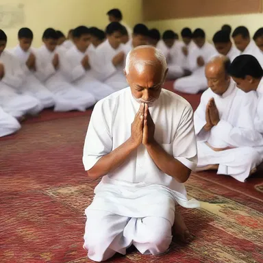 During prayer sessions, some devotees tend to yammer about their worldly problems instead of focusing on spirituality.