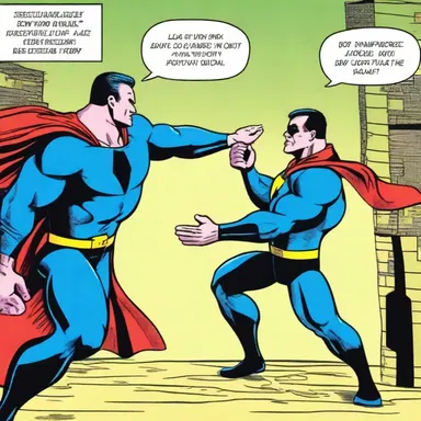 In the superhero comic, the hero's sidekick would often yammer loudly when captured by the villain.