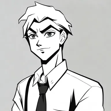 The protagonist in the cartoon series always wears an unstained white shirt, emphasizing his purity and innocence.