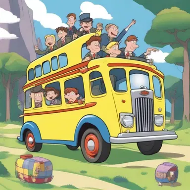 In the animated series, the characters went on a wild adventure in a magical charabanc that took them to different worlds.