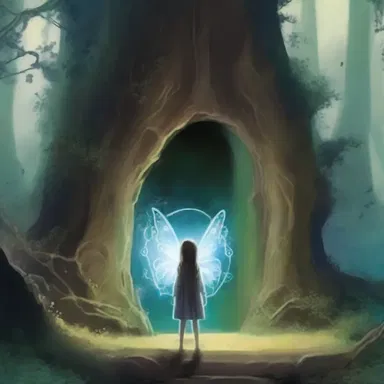 In the fantasy novel, the young protagonist discovers a hidden portal that leads to the mysterious faerie.