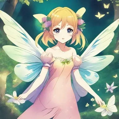 The anime portrayed the faeries as mischievous creatures with the ability to grant wishes.
