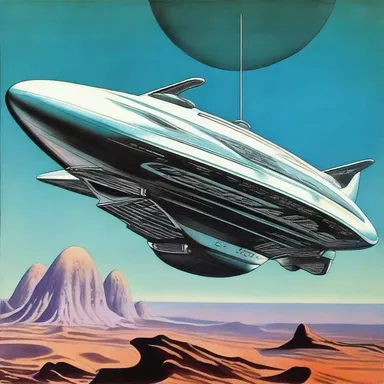 The science fiction novel described a futuristic spaceship with a fore-and-aft design.
