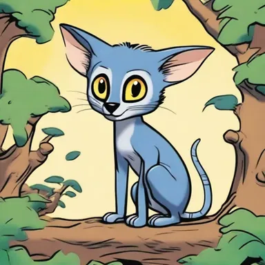 In the comic strip, the galago character would often outsmart the other animals with its agility and large eyes.
