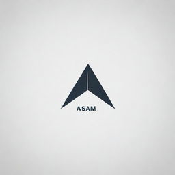 Create a logo for a company named 'Asam', incorporating elements of creativity and professionalism. The design should preferably be minimalist with a unique icon.