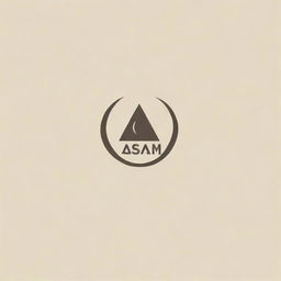 Create a logo for a company named 'Asam', incorporating elements of creativity and professionalism. The design should preferably be minimalist with a unique icon.