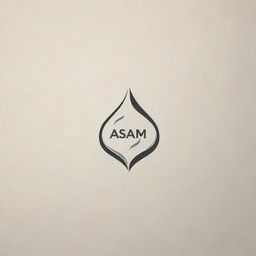 Create a logo for a company named 'Asam', incorporating elements of creativity and professionalism. The design should preferably be minimalist with a unique icon.