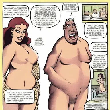 The comic strip contained salacious dialogue and explicit imagery.