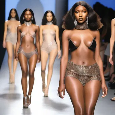 The fashion designer's collection featured salacious and risque outfits that grabbed everyone's attention on the runway.